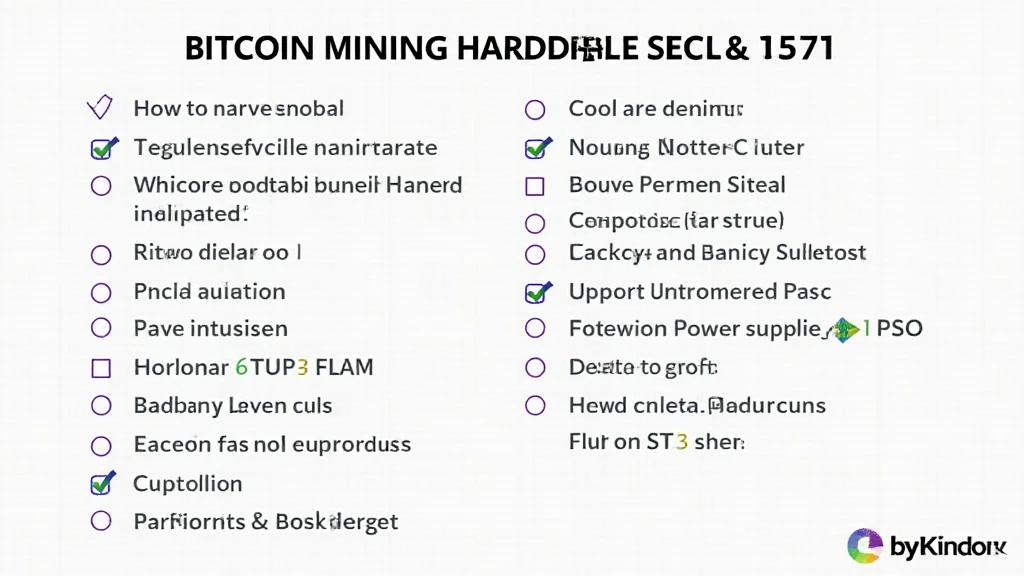 Bitcoin mining hardware maintenance checklist post