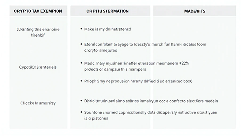 Vietnam crypto tax exemption categories