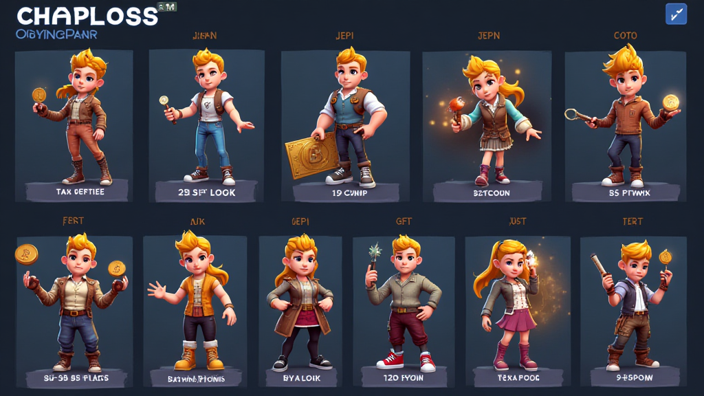Bitcoin character customization suites