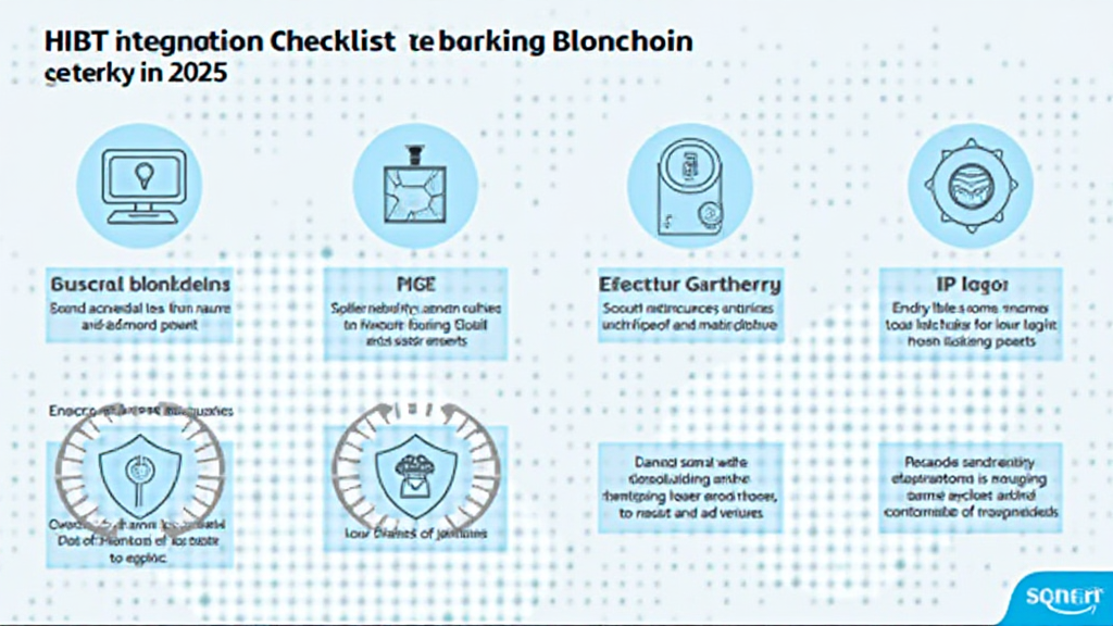 HIBT integration checklists